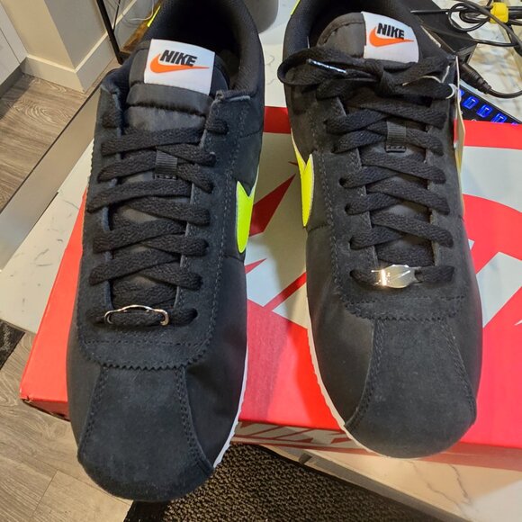 Nike Cortez Basic Black / Yellow DZ2795-003 Mens Sz 10.5 (10) Shoes Sneakers New - Picture 5 of 14